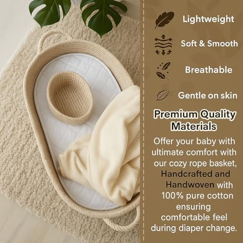 ZEALN LIFE Baby Changing Basket Bundle Beige