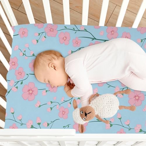 Wassud Fluffy Crib Sheets Pack and Play Set 27x39 Inch