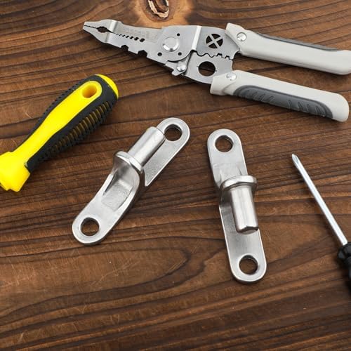 2pcs 304 Stainless Steel Gate Hinges for Fence and Barn Doors