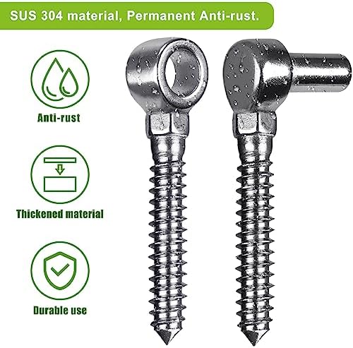 Insaga 304 Stainless Steel Gate Hinges Pair M16 1
