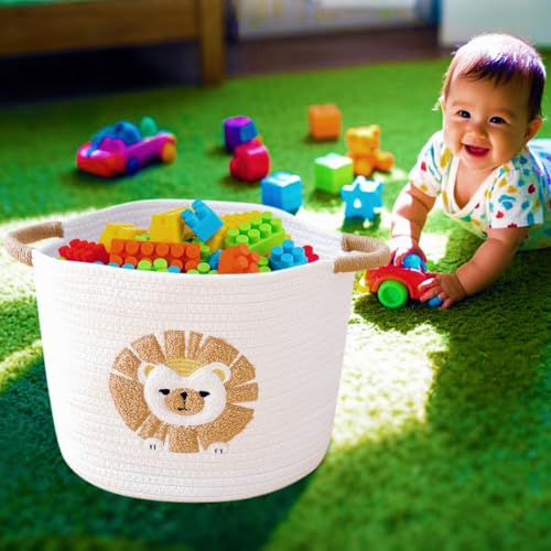 Tidelit Cute Toy Storage Basket with Lion Design