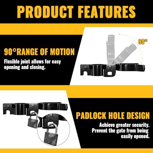 VIVIDA 1-38 x 2-38 Chain Link Gate Hinge Latch Kit
