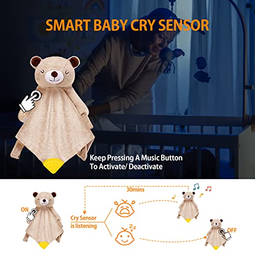 BEREST Heartbeat Bear Sleep Soother Blanket