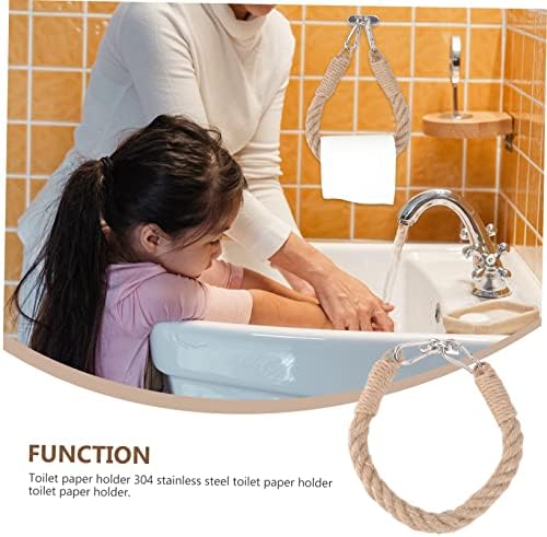 Gadpiparty Cute Rope Toilet Paper Holder Wall Mount