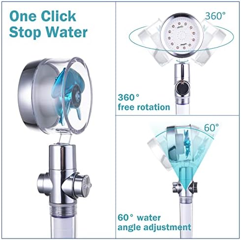 ANTOWER LED Shower Head with Handheld Set