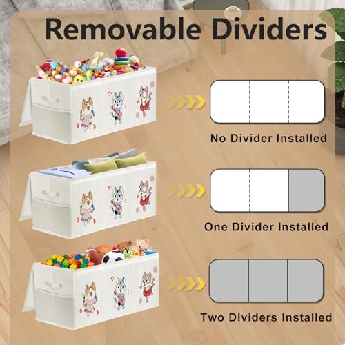 VERONLY Extra-Large Toy Box Storage Organizer for Kids