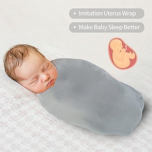 Ultra Soft Jersey Swaddle Blanket 40x30 Inches 2 Pcs for Newborns