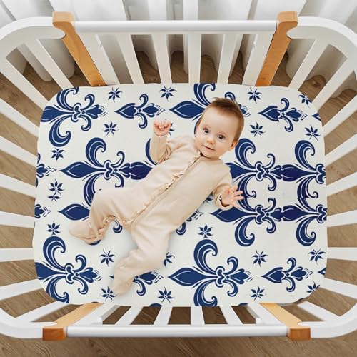 Wassud Black andWhite Graphic Crib Sheets 27x39 Inch
