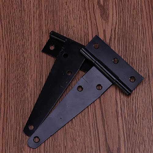 LCARY 12Pcs 4In T Shaped Rustproof Gate Hinges 1