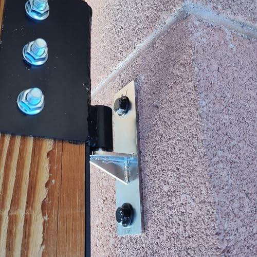WANLIAN 304 Stainless Steel Wall Mount Gate Hinge 2 Pack