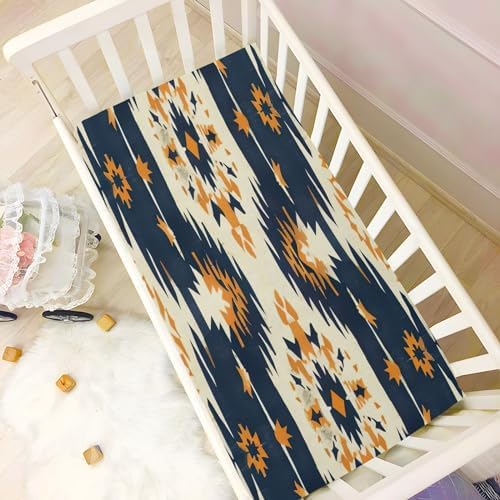 Wassud Light Yellow Crib Sheets Set for Boys Girls 27x39 Inch
