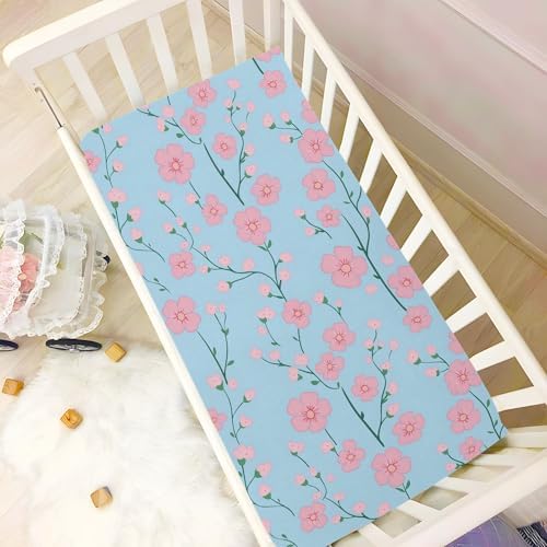 Wassud Fluffy Crib Sheets Pack and Play Set 27x39 Inch