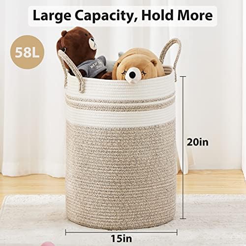 Fionas Magic 58L Cotton Woven Laundry Hamper