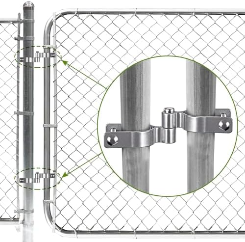 Insaga 2 Pack 1-38 Gate Hinge Kit with Bolts and Nuts
