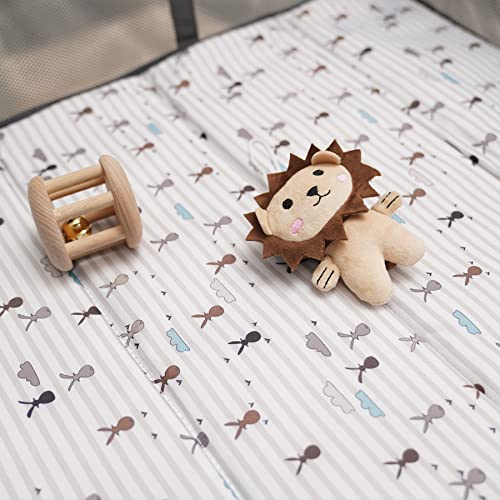Pamo Babe Portable Playard with Padded Mat and Toy Bar 1