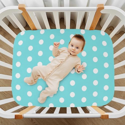 Jihqo Polka Dots Crib Sheets 39 x 27 Pack N Play Sheets