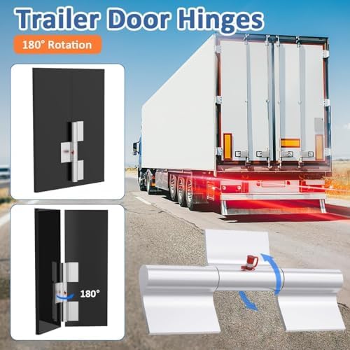WKZO 9 Inch Heavy-Duty Aluminum Hinge 2 Pack