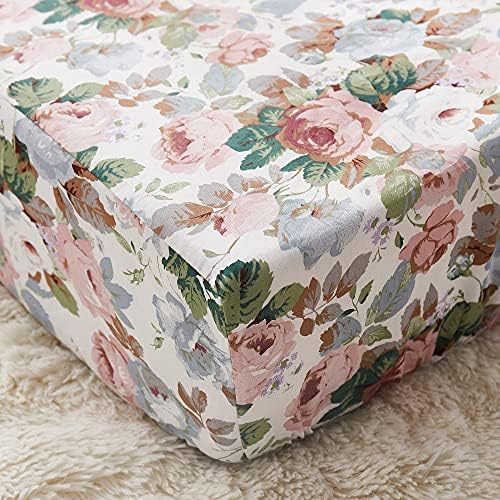 Brandream Organic Cotton Crib Sheet for Girls 1
