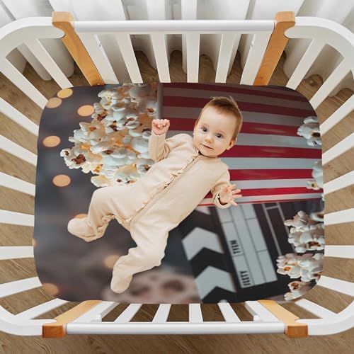 Wassud Popcorn Crib Sheets 27x39 Inch Neutral