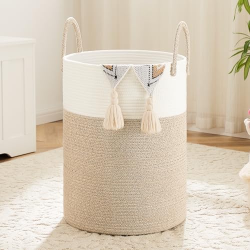 Artfeel Woven Cotton Laundry Basket 60L