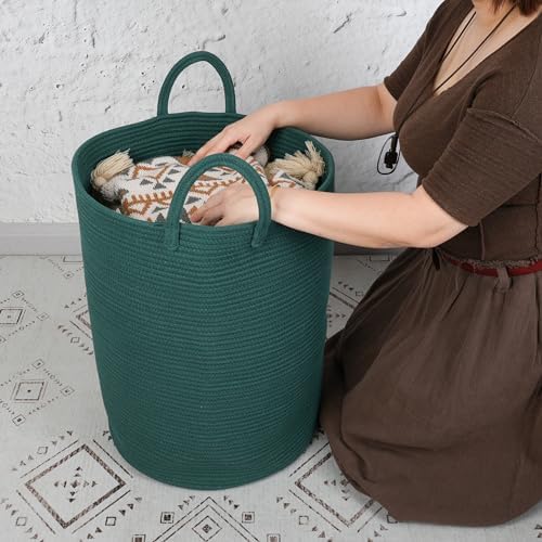 Cotton Rope Laundry Hamper with Handles
