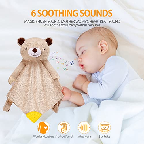 BEREST Heartbeat Bear Sleep Soother Blanket