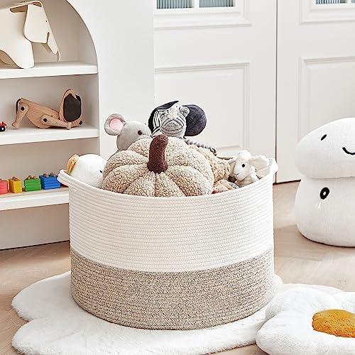 Extra Large Cotton Rope Storage Basket 22x14