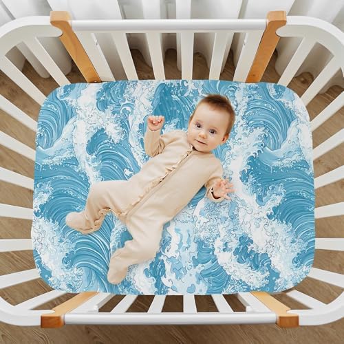 Wassud Breathable Crib Sheets Pack and Play 27x39 Inch
