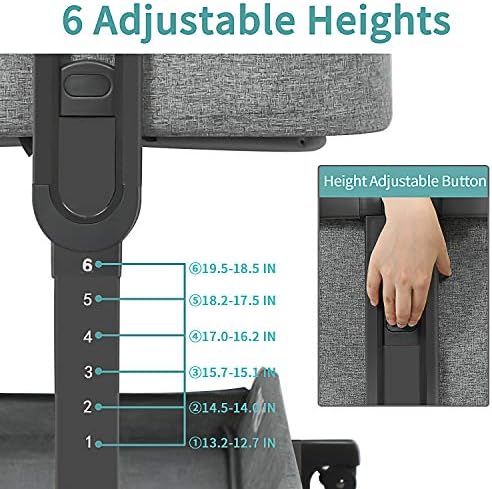 AMKE 3 in 1 Baby Bassinet with Storage Bedside Sleeper Cradle