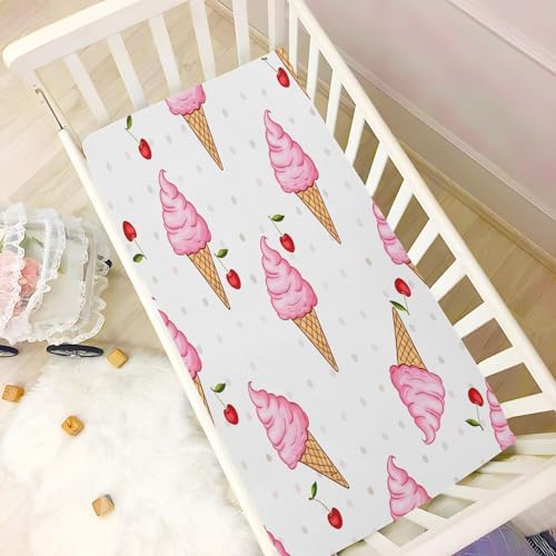 Jihqo Ice Cream Cones Crib Sheets Pack N Play