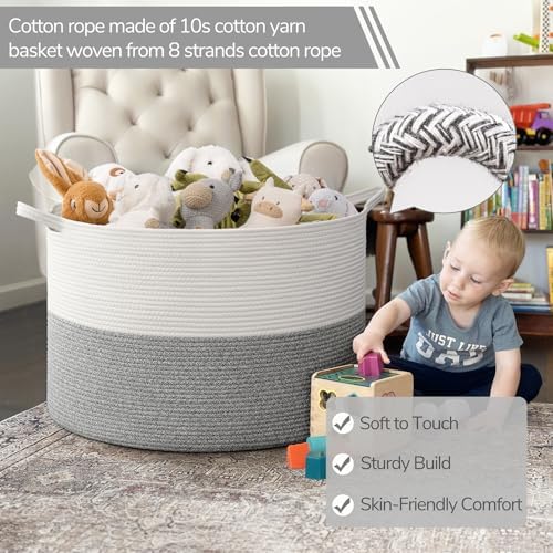 INDRESSME 115L Extra Large Blanket Basket 1