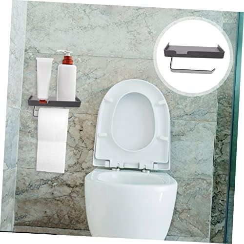 Stainless Steel Toilet Paper Holder With Shelf Wall Mount