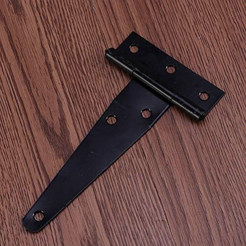 LCARY 12Pcs 4In T Shaped Rustproof Gate Hinges 1