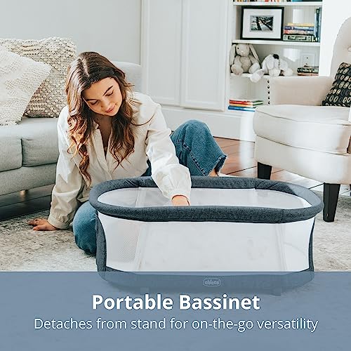 Chicco LullaGlide 3-in-1 Bassinet with Carry Bag LunaGrey
