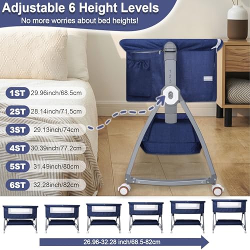 YTHFGRT 3 in 1 Bedside Bassinet for Baby 1