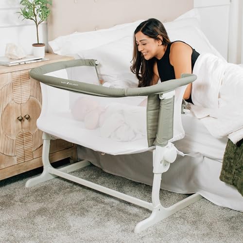 Baby Delight Beside Me Dreamer Bassinet - Organic Cotton 6-Position Height Adjustment