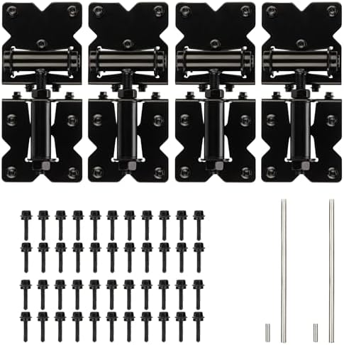 Dreamxiang Non-Weld Self Closing Gate Hinges 4-Pack