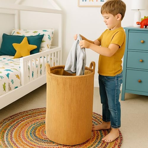 PUTSKA Laundry Basket Hamper Extra Large Brown