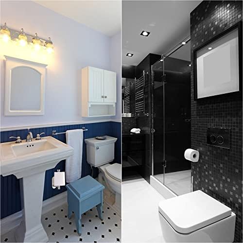Self Adhesive Toilet Paper Holder 2 Pack Silver