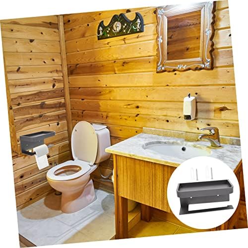 Mipcase Toilet Paper Holder with Shelf Wall Mount
