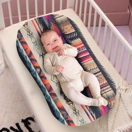 Daulesho Indian Native Stripe Crib Sheet for Baby