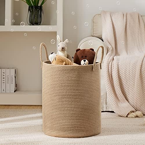 YOUDENOVA Jute Rope Tall Laundry Basket 58L 1