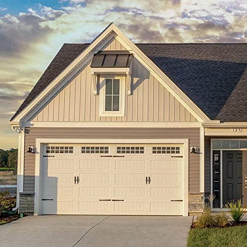 WINSOON Heavy Duty Black Steel Garage Door Hardware Kit