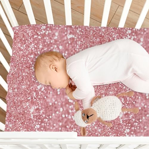 Wassud Cute Sparkles Crib Sheets for Boys Girls 28x52