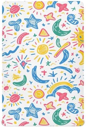 ALAZA 42 Crib Sheets for Girls and Boys