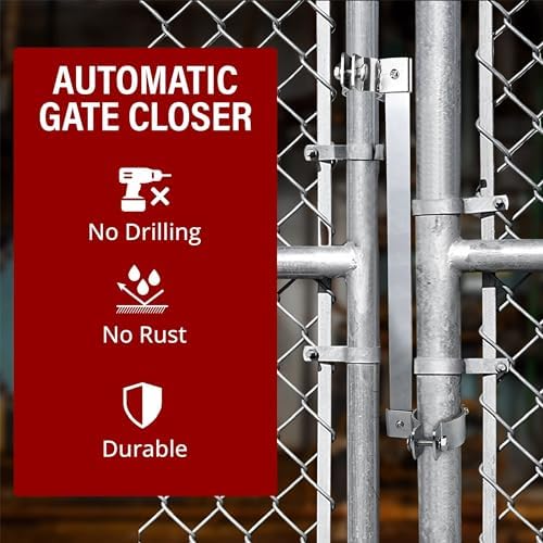 GearHill Automatic Gate Closer with Heavy Duty Steel Bar 1