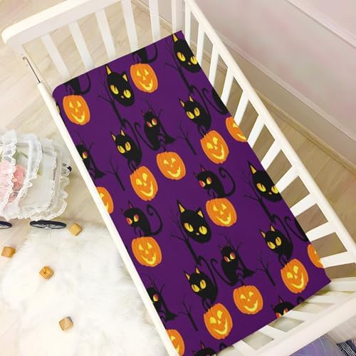 FUGIDOG Halloween Crib Sheets for Baby