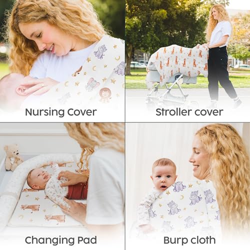 San Francisco Baby Muslin Swaddle Blankets 3-Pack 1