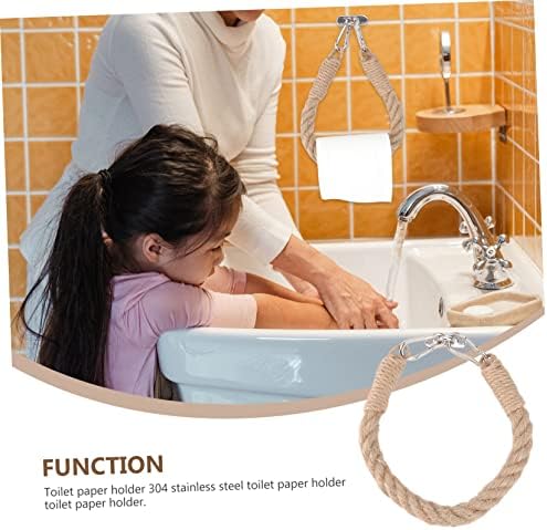 jojofuny Creative Rope Toilet Paper Holder