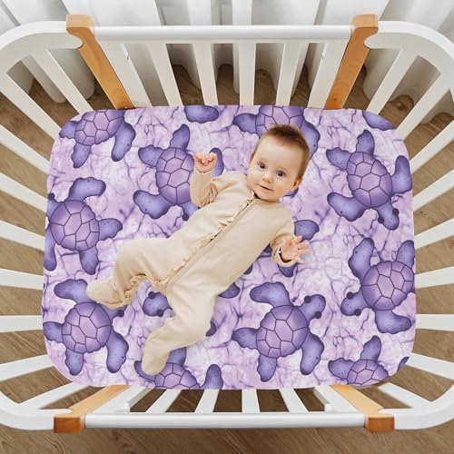 Jihqo Sea Turtle Crib Sheets Pack N Play Set 39 x 27